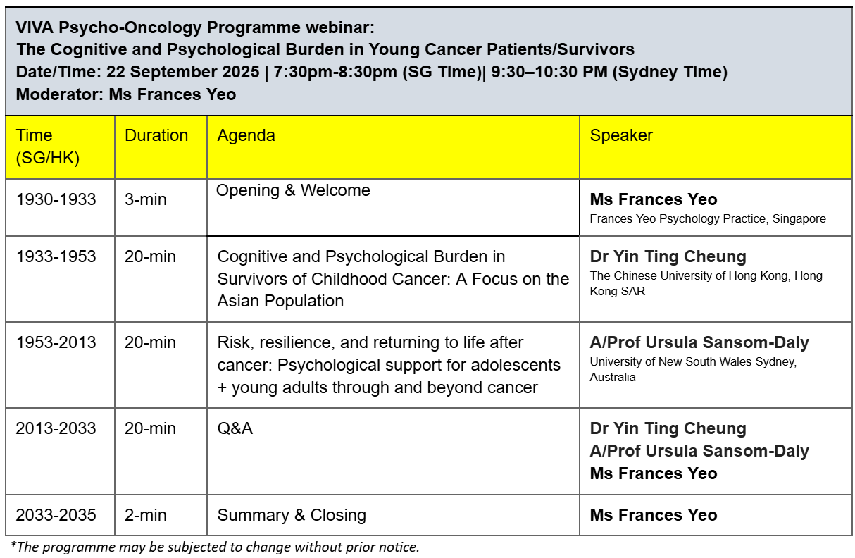 Programme 22 Sept 2025 A