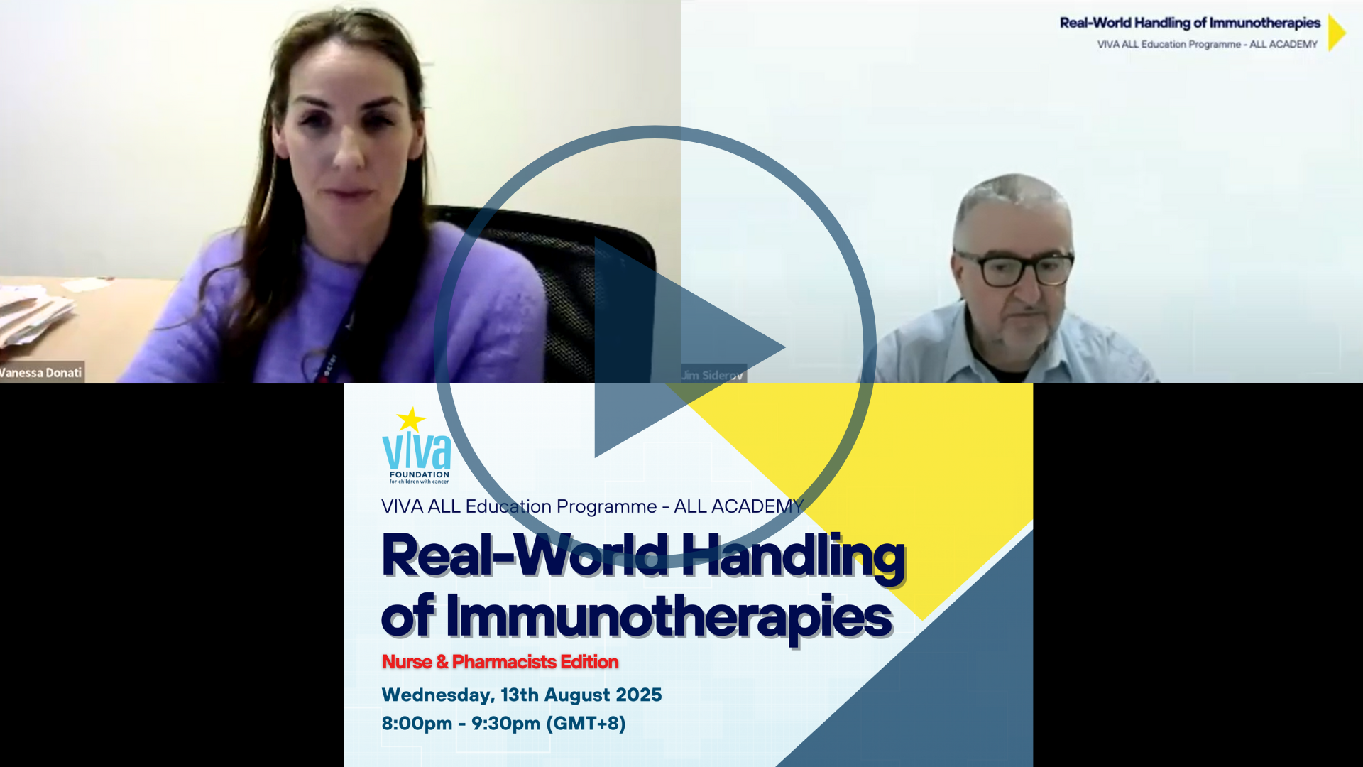 Real World Handling of Immunotherapies 13 Aug